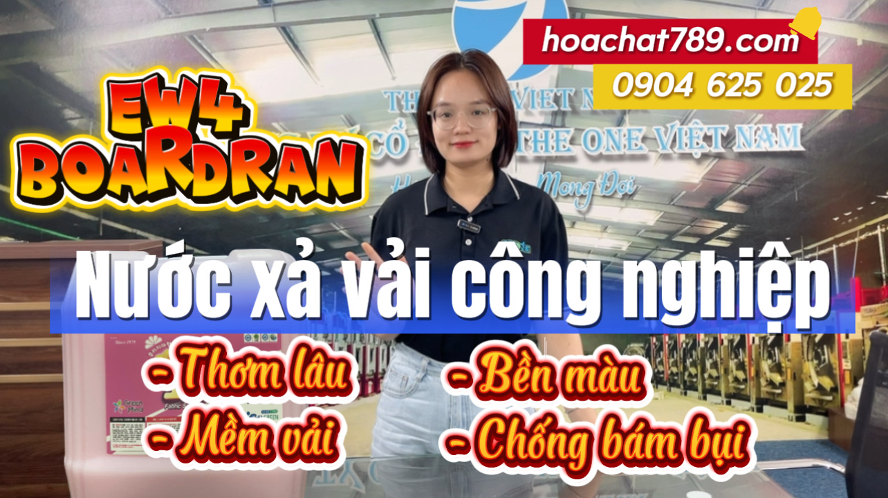 Nước Xả Vải Công Nghiệp EW4 Boardran Hàn Quốc – Thơm Lâu, Mềm Vải, Giữ Màu Hiệu Quả Nước Xả Vải Công Nghiệp EW4 Boardran Hàn Quốc – Thơm Lâu, Mềm Vải, Giữ Màu Hiệu Quả